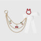 Keypus - Y2K Cherry Bow Chain Bag Charm Keychain