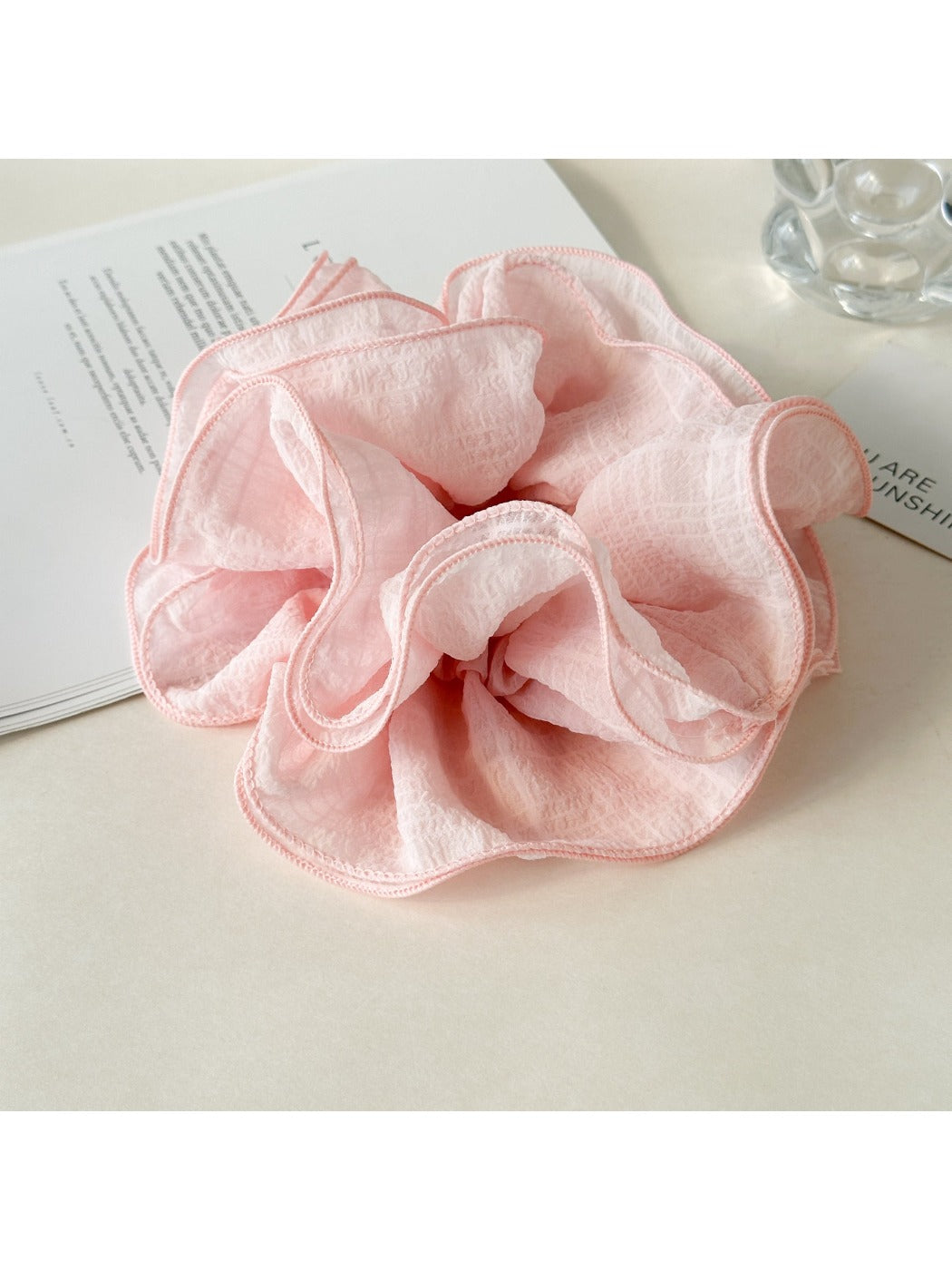 Gifty - Solid Color Ruffled Scrunchie