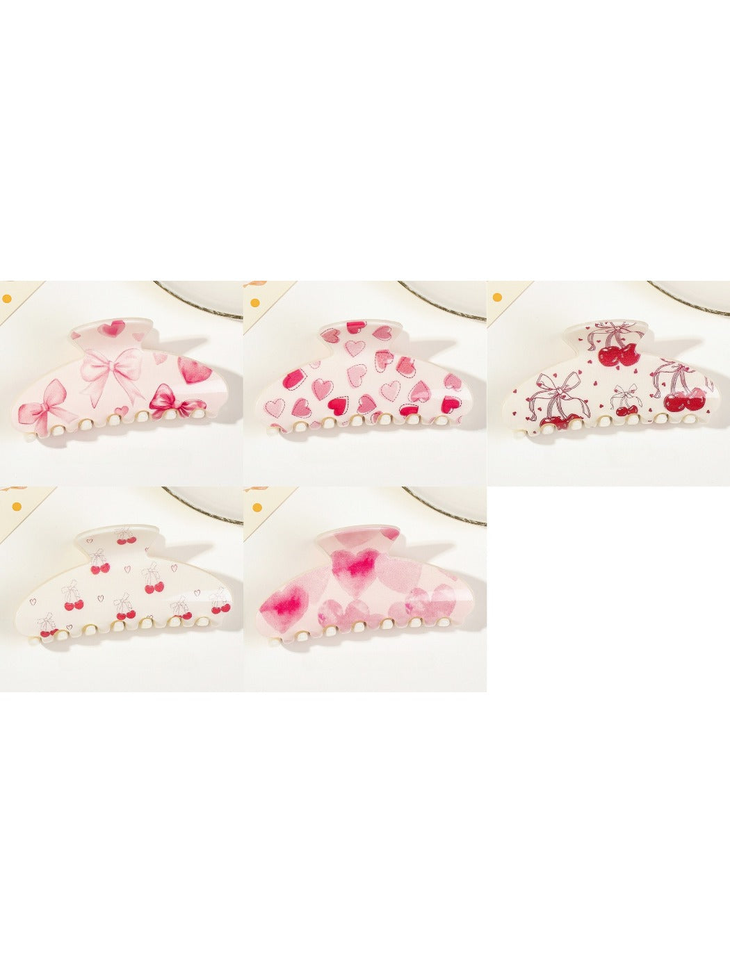 Beau - Valentine'S Adorable Pink Claw Clip