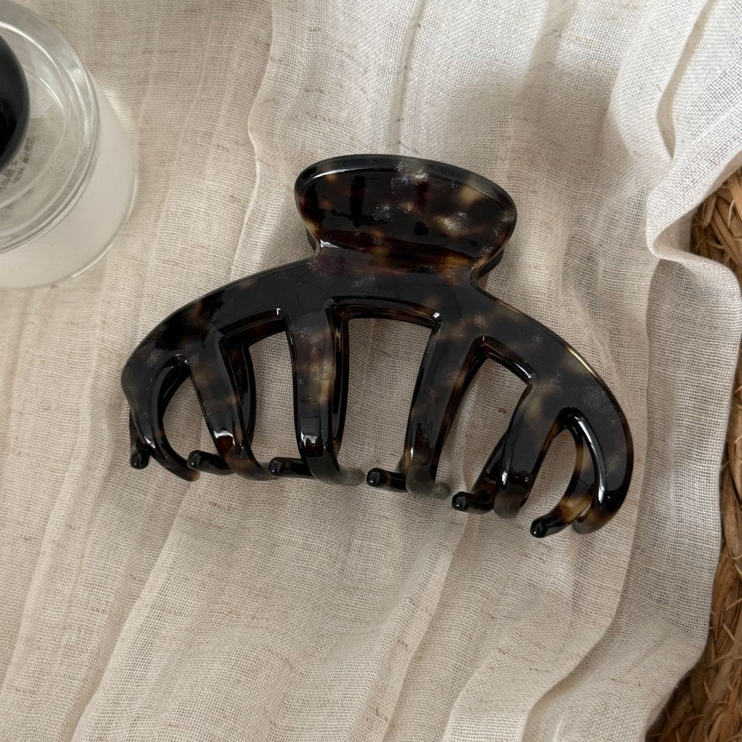 Beau - Irregular Acetate Fiber Alloy Claw Clip
