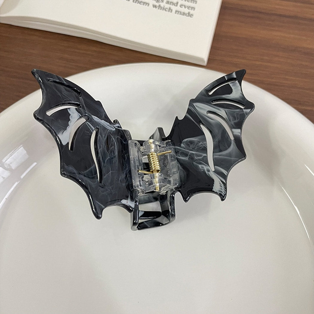 Beau - Halloween Marble Bat Wing Claw Clip