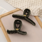 Beau - Large Looped Geometric Solid Color Claw Clip