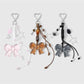 Keypus - Y2K Acrylic Bow Heart Star Dangle Keychain