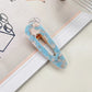 Beau - Glossy Teardrop Shaped Openwork Hair Clip