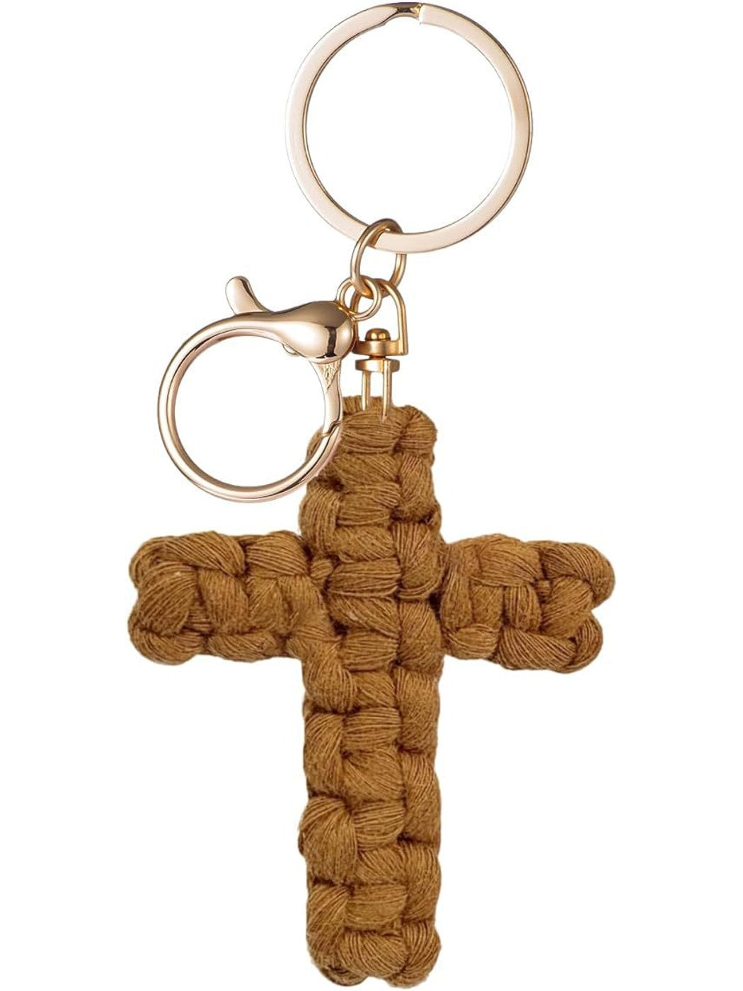 Keypus - Boho Braided Cross Bag Charm Keychain