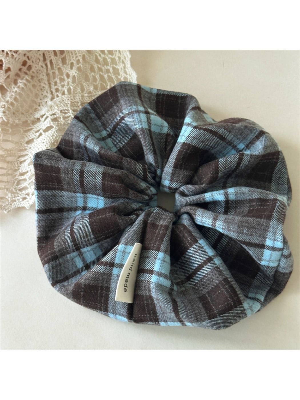 Gifty - Preppy Style Retro Plaid Scrunchie