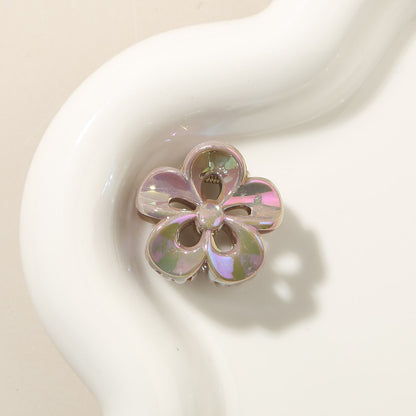 Beau - Iridescent Openwork Petal Flower Claw Clip