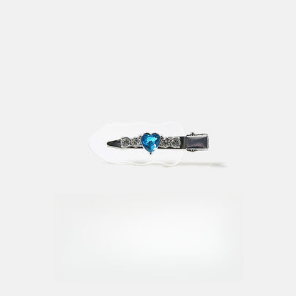 Beau - Modern Heart Accent Acrylic Side Barrette