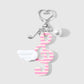 Keypus - Striped Music Note Charm Keychain