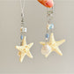 Keypus - Alloy Plastic Starfish Beaded Charm Keychain