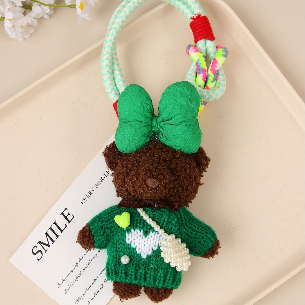 Keypus - Polyester Alloy Rabbit Bear Bag Charm Keychain