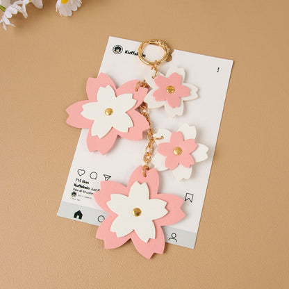 Keypus - Cherry Blossom PU Alloy Keychain