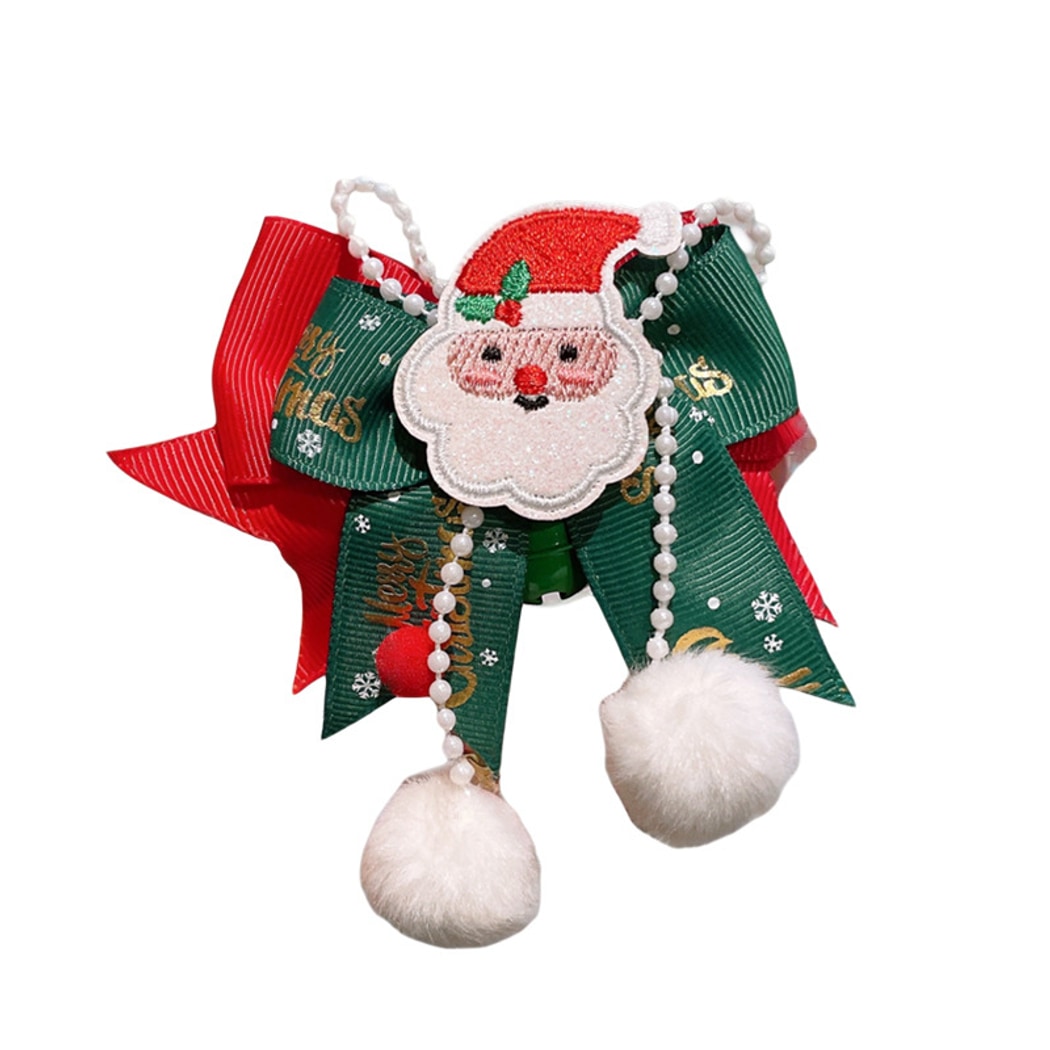 Beau - Christmas Style Bow Bell Design Hair Clip