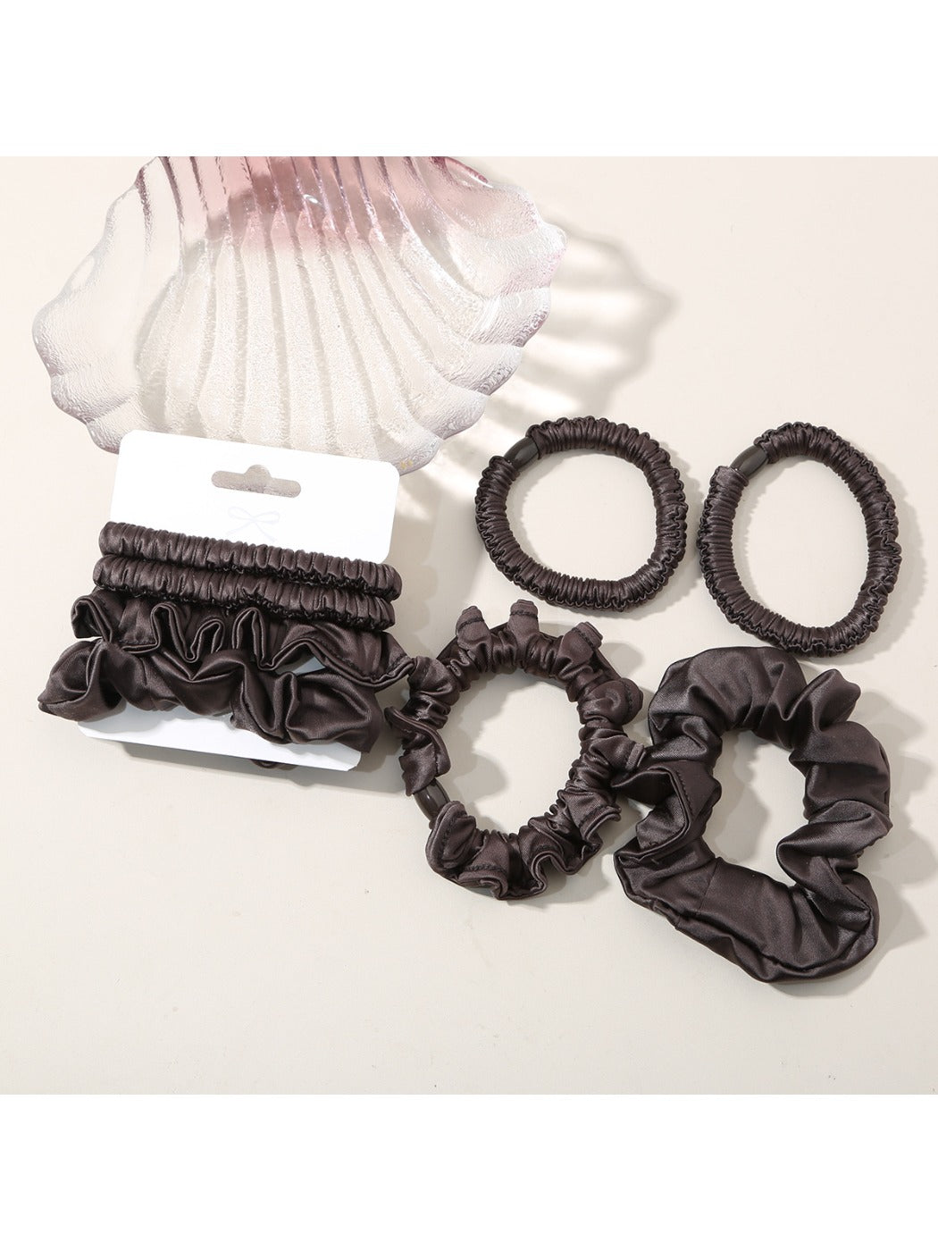 Gifty - Pastel Ruffled Hair Ties Set