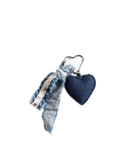 Keypus - Trendy Blue Denim Keychain
