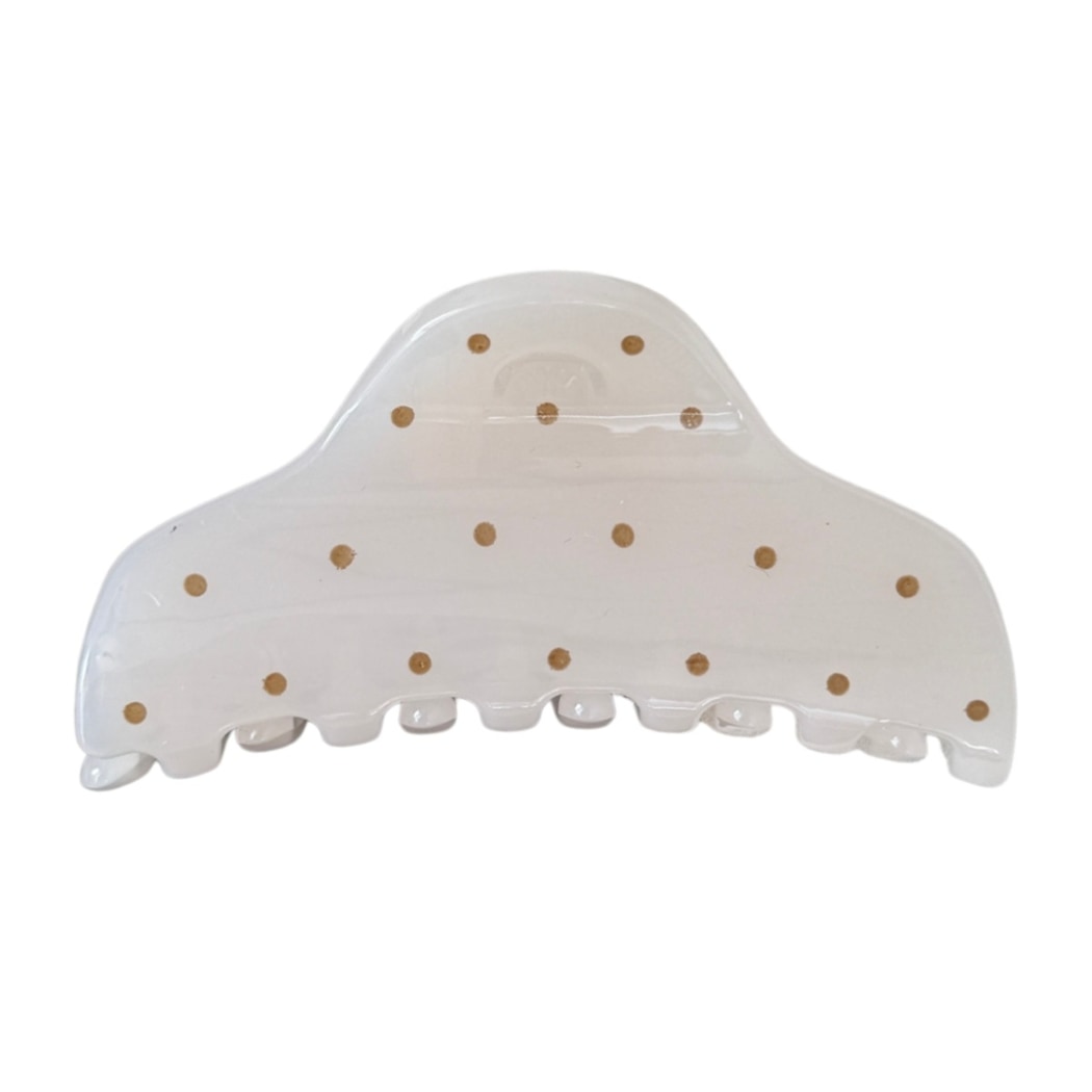 Beau - Polka Dot Geometric Hair Styling Claw Clip