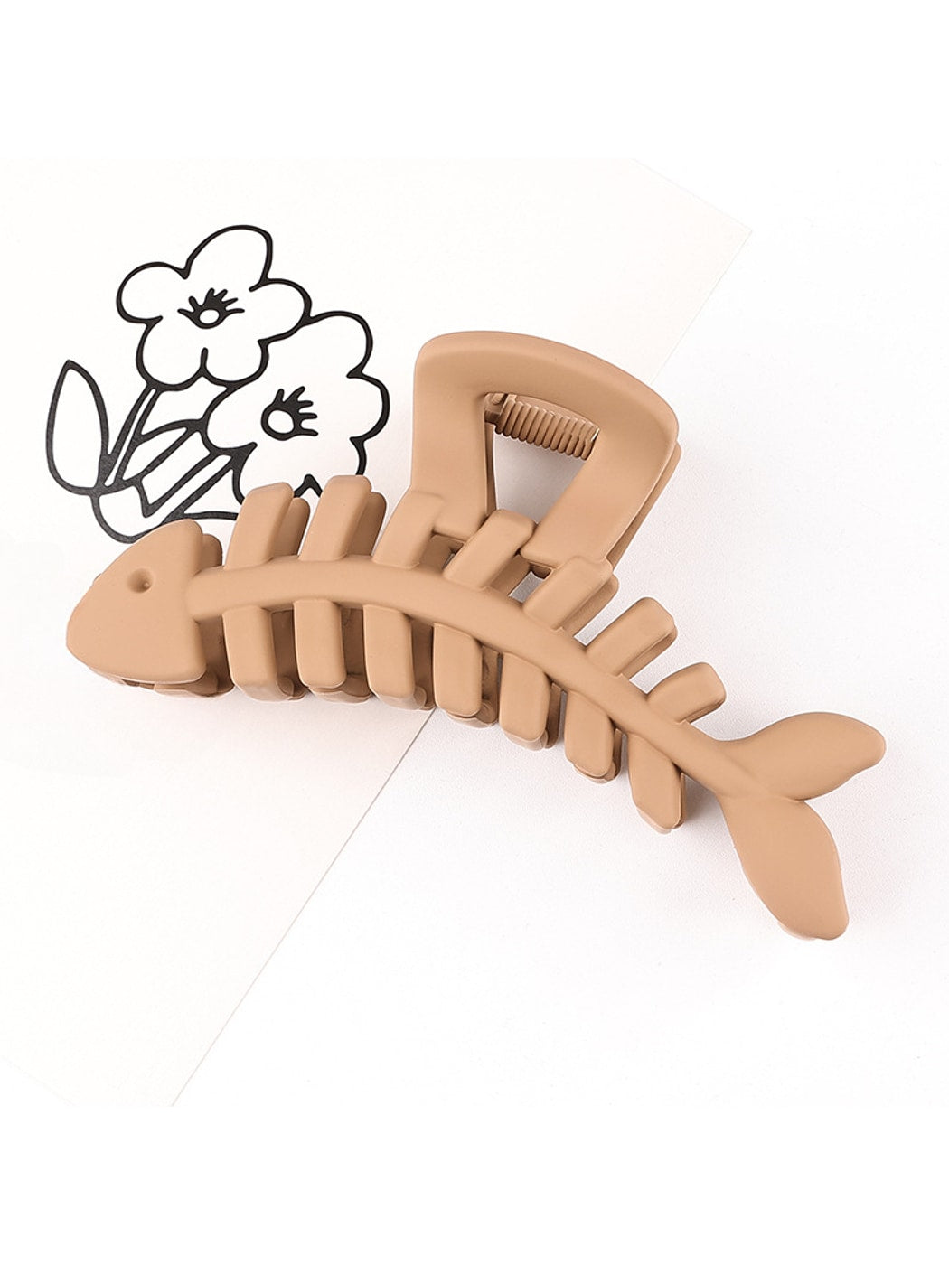 Beau - Animal Motif Plastic Fish Bone Claw Clip