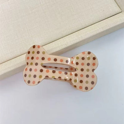 Beau - Y2K Patterned Bone Shape Hair Clip