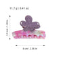 Beau - Floral Acetate Fiber Straight Claw Clip
