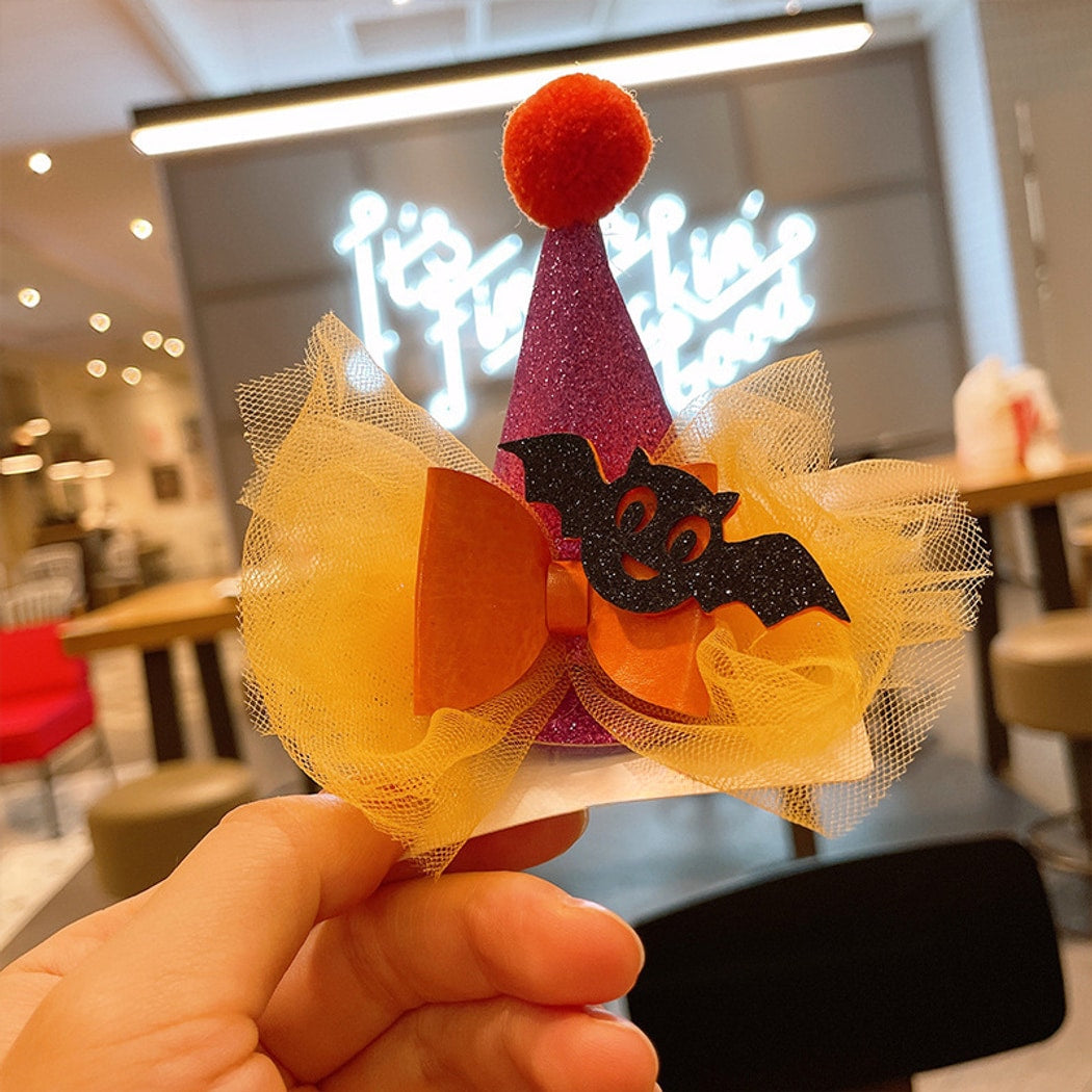 Gifty - Dark Style Halloween Bat Bow Hat Hair Clip