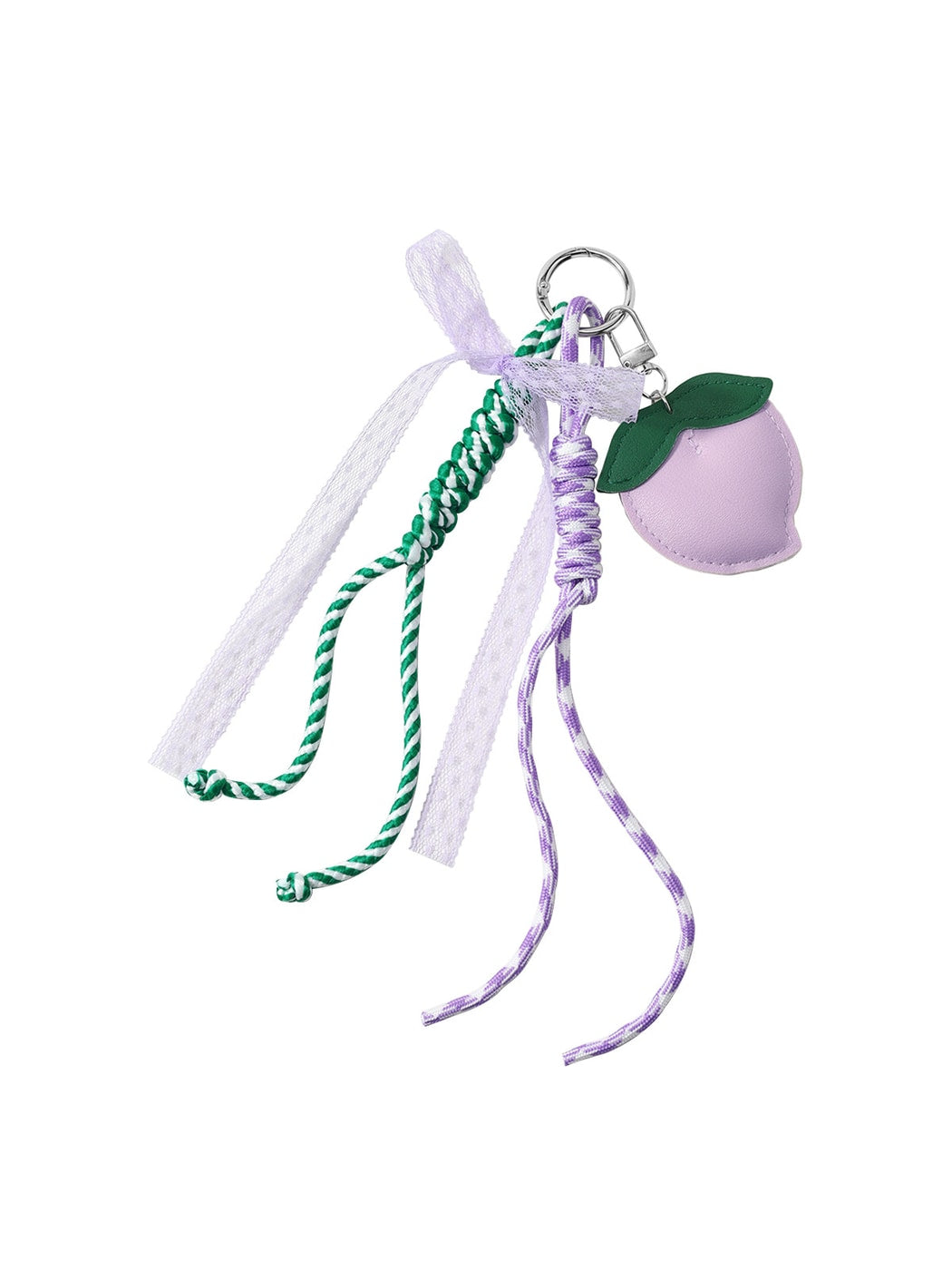 Keypus - Y2K Style Peach Pineapple Bag Pendant Keychain
