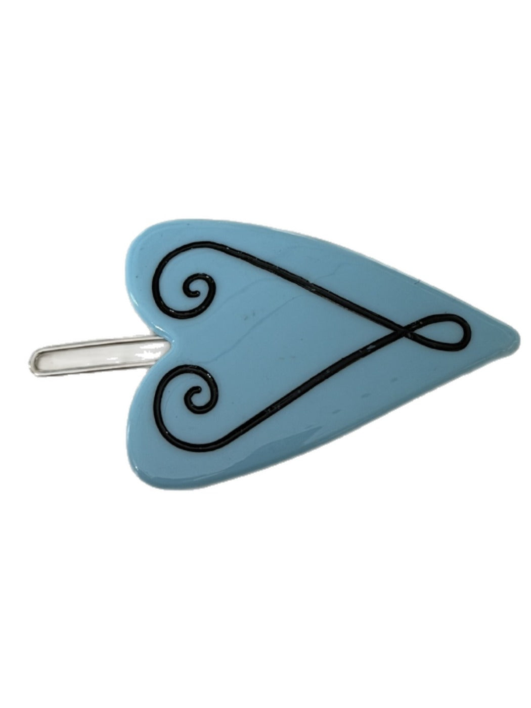 Beau - Elegant Heart-Shaped Side Hair Clip