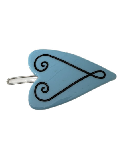 Beau - Elegant Heart-Shaped Side Hair Clip