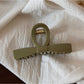 Beau - Glossy Sculpted Plastic Hair Styling Claw Clip