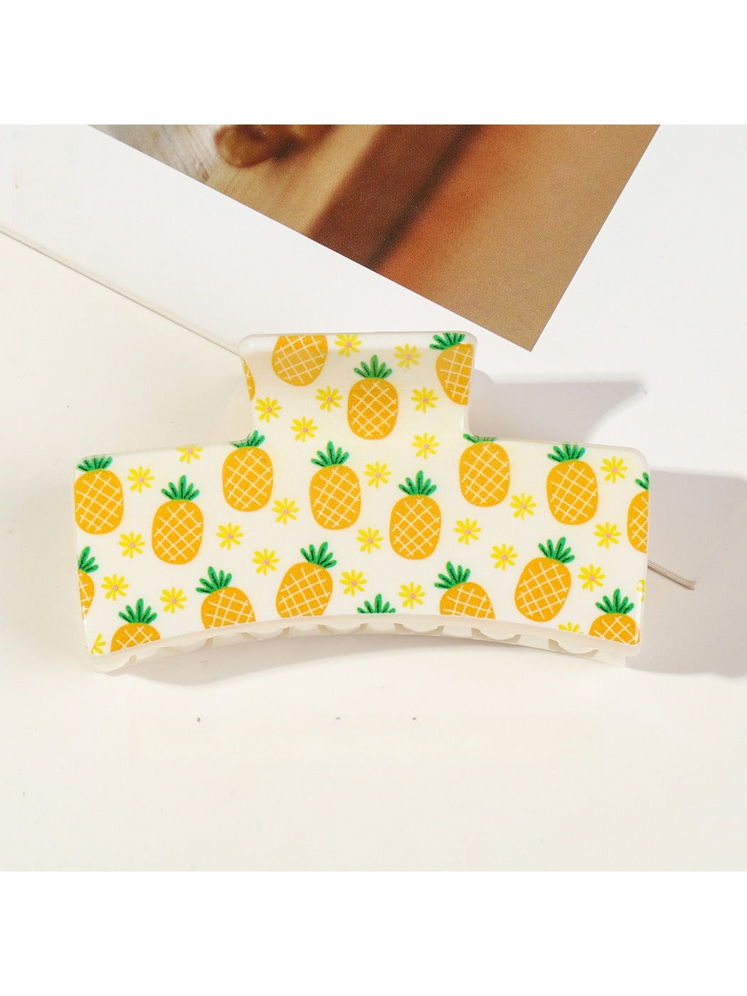 Beau - Large Fruit Themed Shark Hair Clip