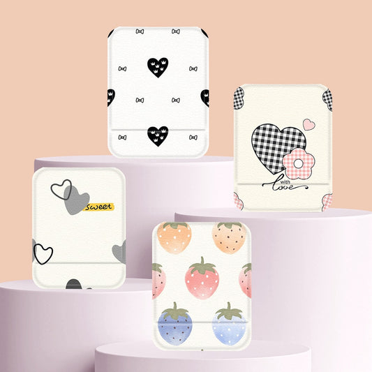 Mirroray - Heart and Fruit Print Portable Vanity Mirror