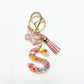 Keypus - Delicate Butterfly Letter Pendant Keychain