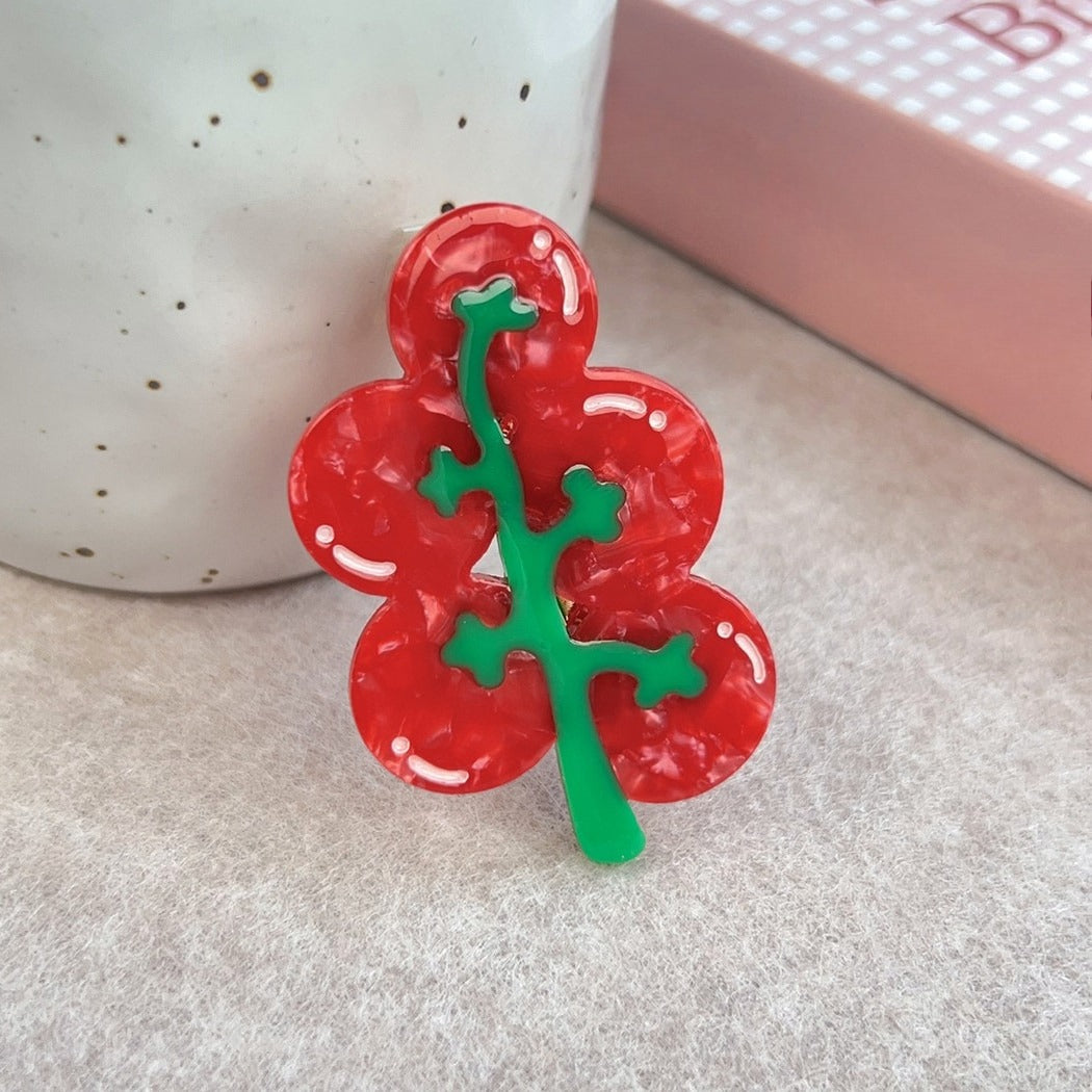 Beau - Pastoral Food and Flower Design Hair Clip