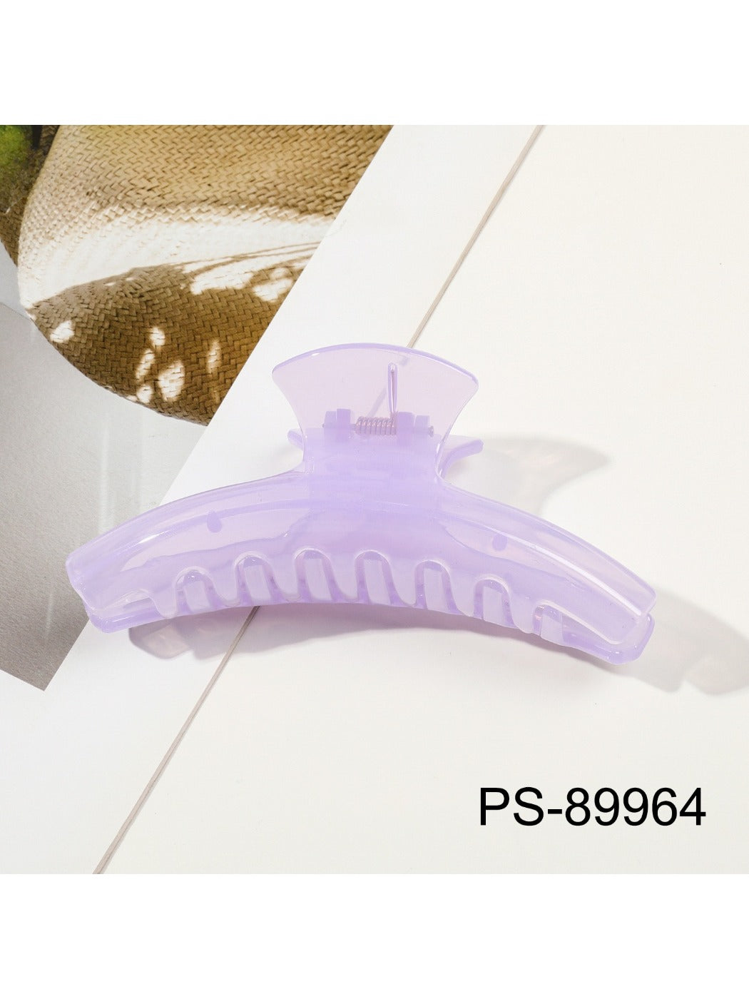 Beau - Straight-Shaped Jelly-Colored Hair Clip