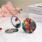 Mirroray - Floral Print Foldable Handheld Tabletop Mirror