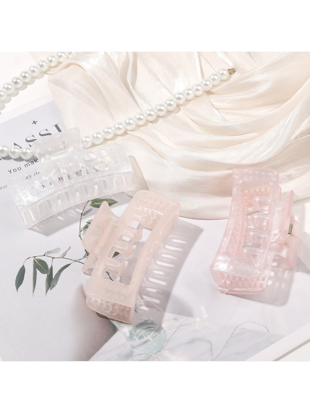 Beau - Square Matte Large Hair Clip