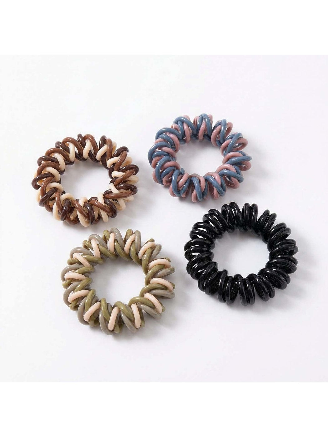 Gifty - Braided Elastic Spiral Polyester Hair Tie