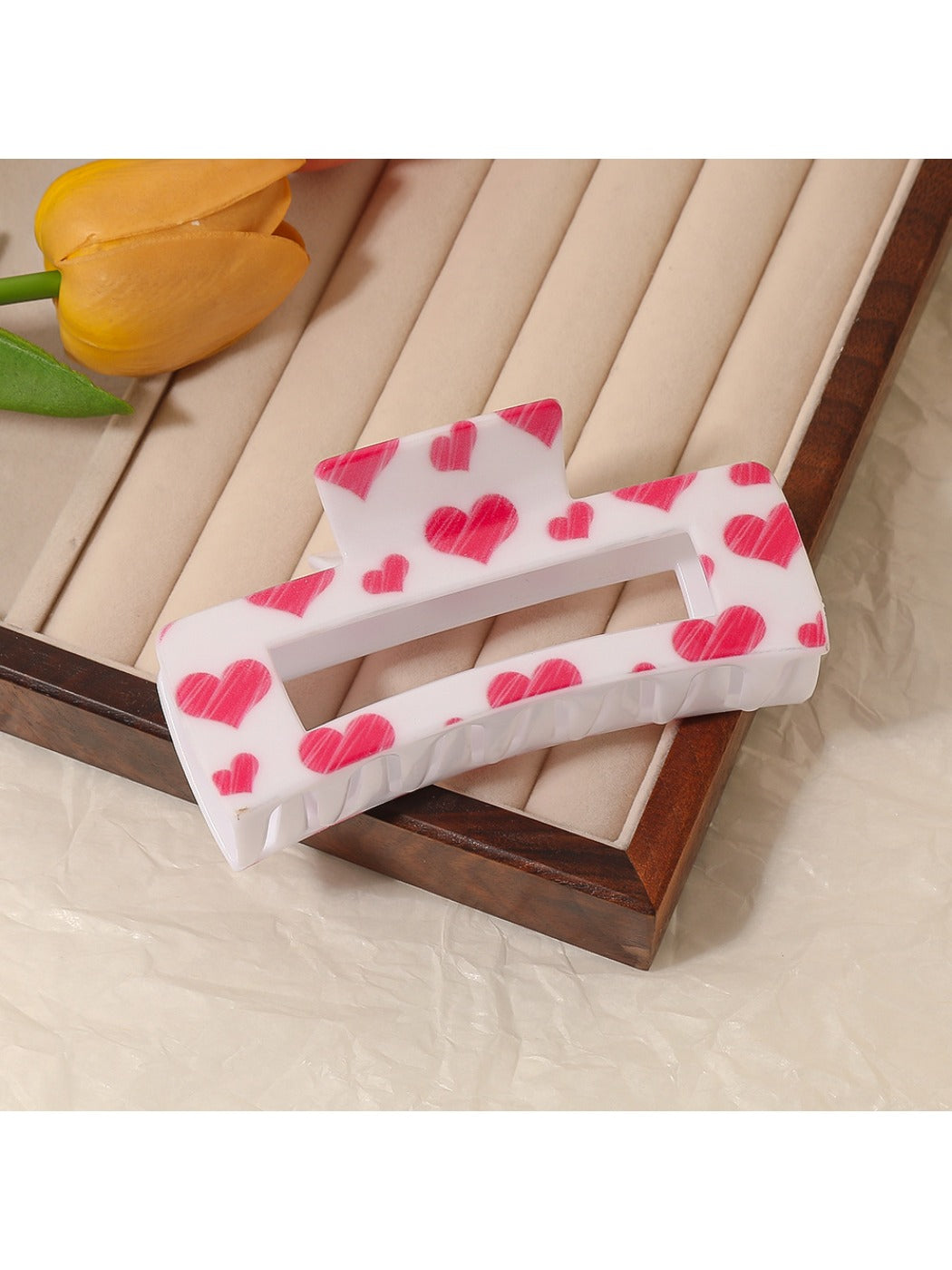 Beau - Valentine's Heart Motif Claw Clip