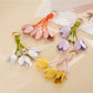 Keypus - Faux Leather Tulip Flower Bag Charm Keychain