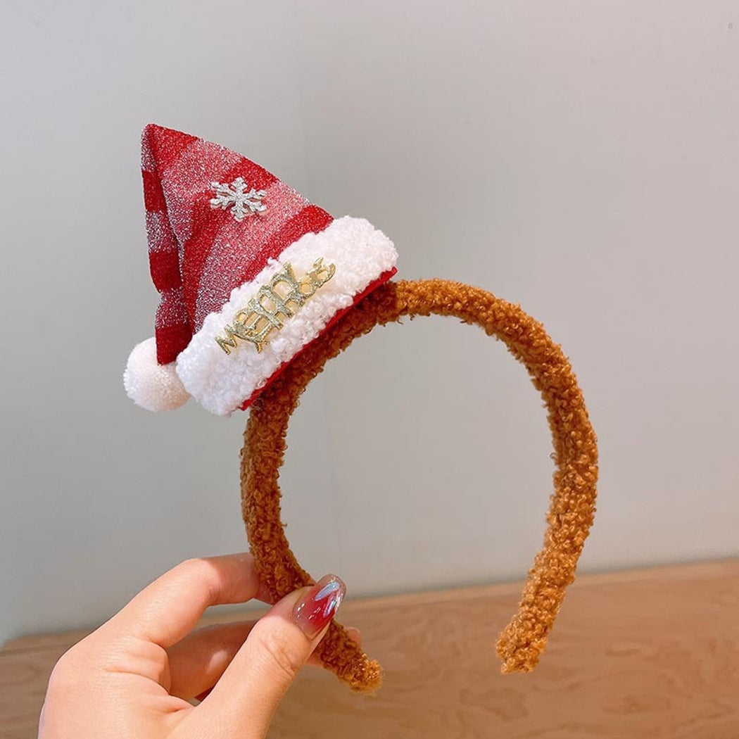 Beau - Christmas Glitter Hat and Bow Hair Accessories