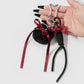 Keypus - Y2K Pom Pom and Heart Keychain