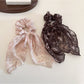 Gifty - Paisley Ribbon Tail Polyester Scrunchie