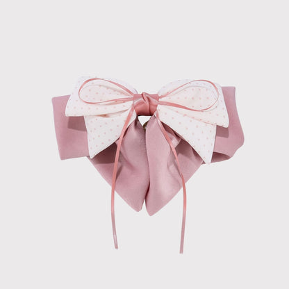 Beau - Elegant Polka Dot Bow Claw Clip