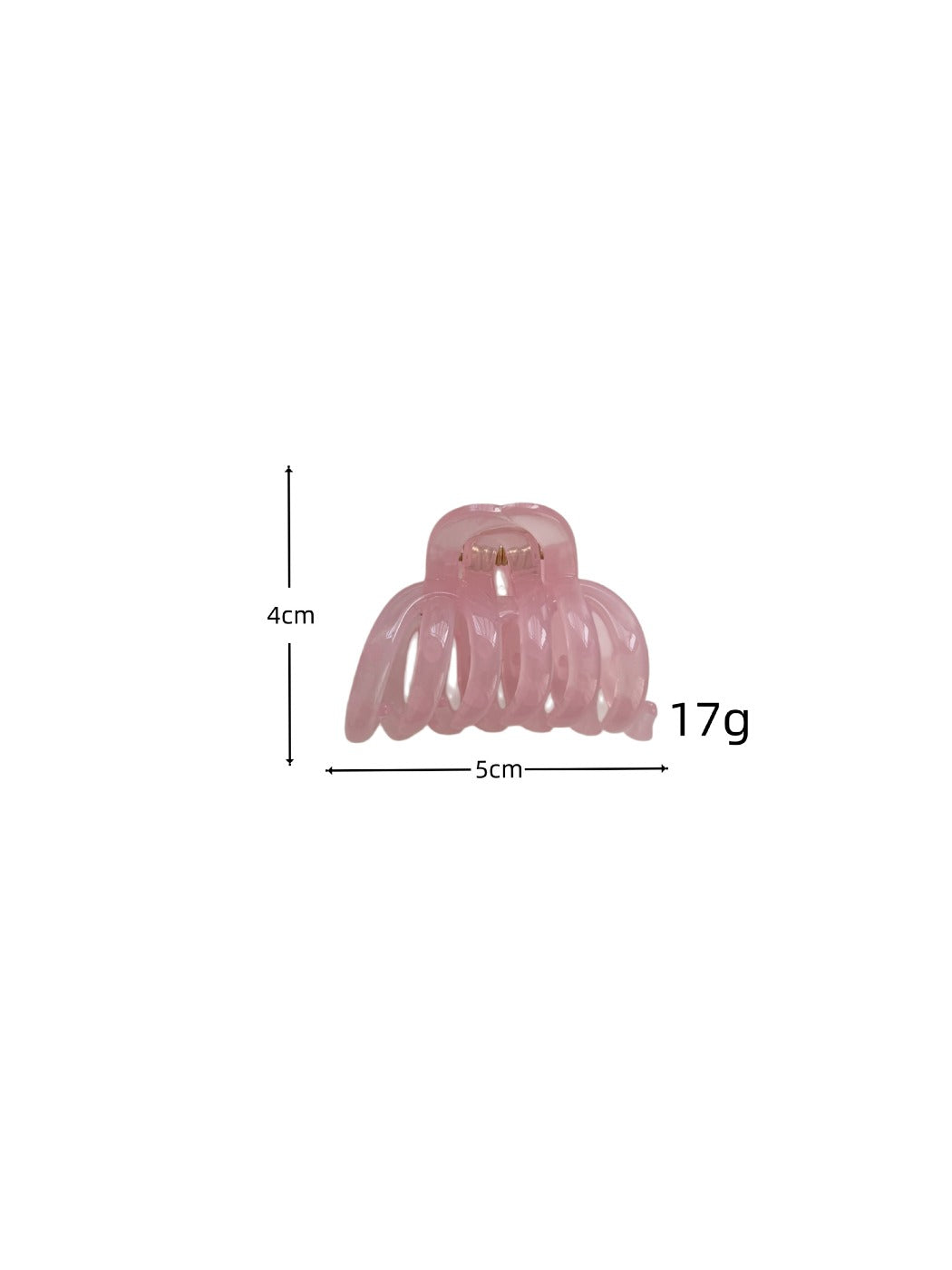 Beau - Pumpkin Shape Irregular Plastic Claw Clip