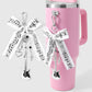Keypus - Black and White Bow Music Charm Keychain