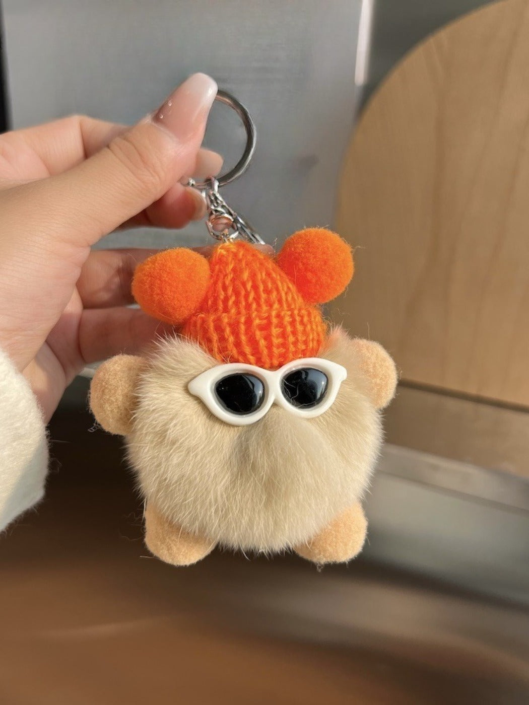 Keypus - Cute Black Coal Ball Elf Keychain