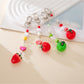 Keypus - Acrylic Beaded Tomato Phone Charm Keychain