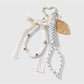 Keypus - Y2K Tassel and Ribbon Heart Keychain Bag Charm