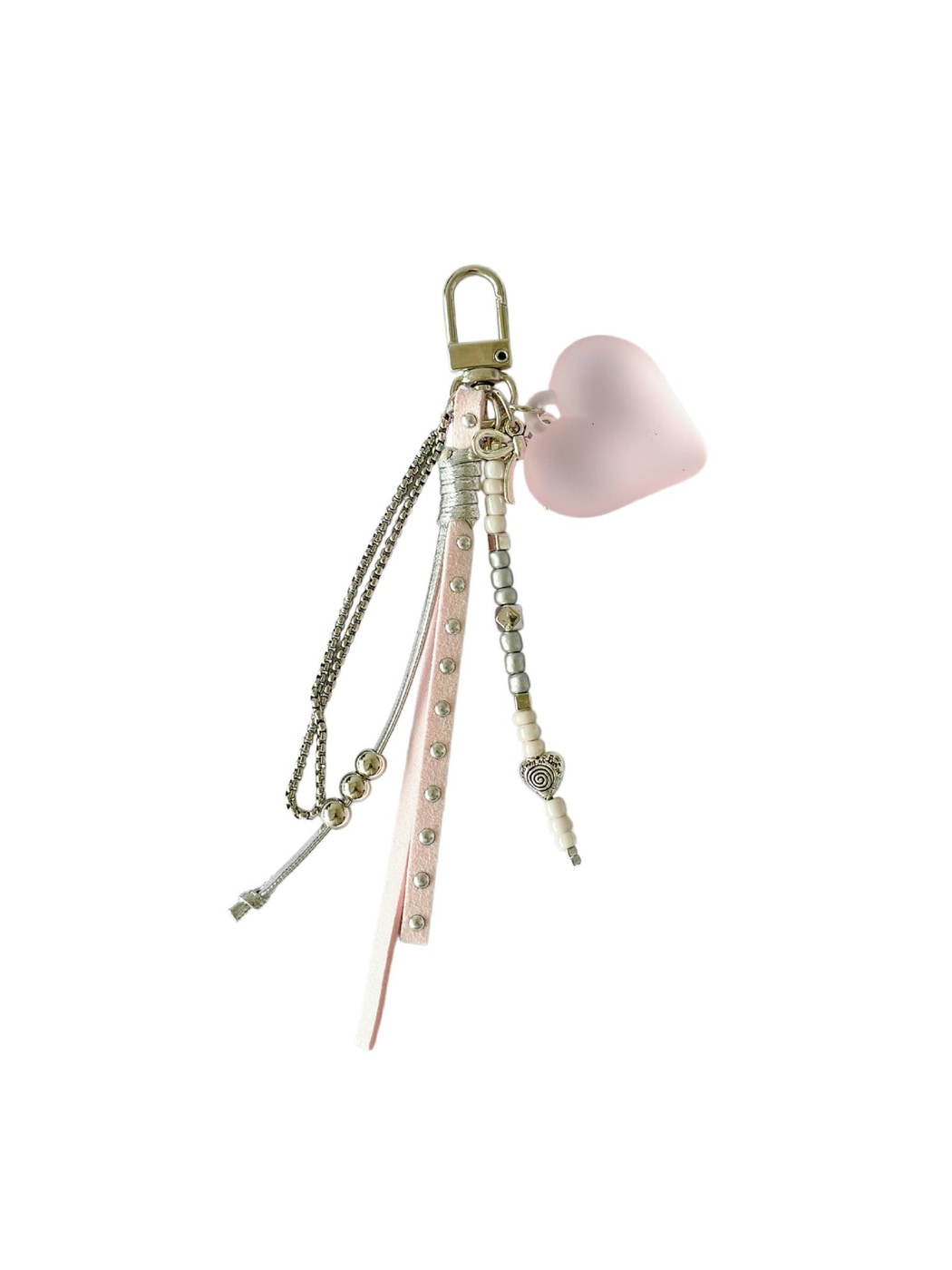 Keypus - Decorative Heart Pendant Chain Keychain