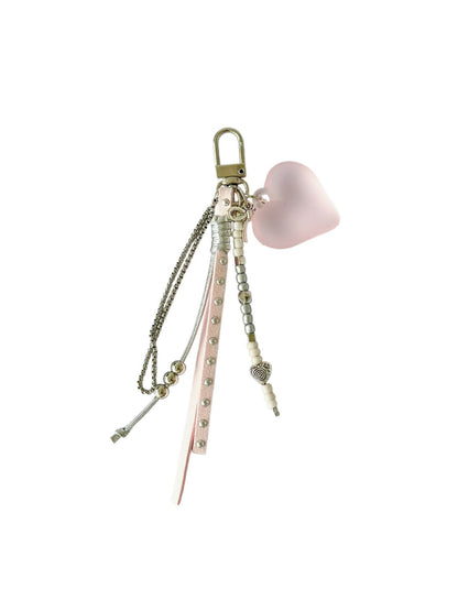 Keypus - Decorative Heart Pendant Chain Keychain