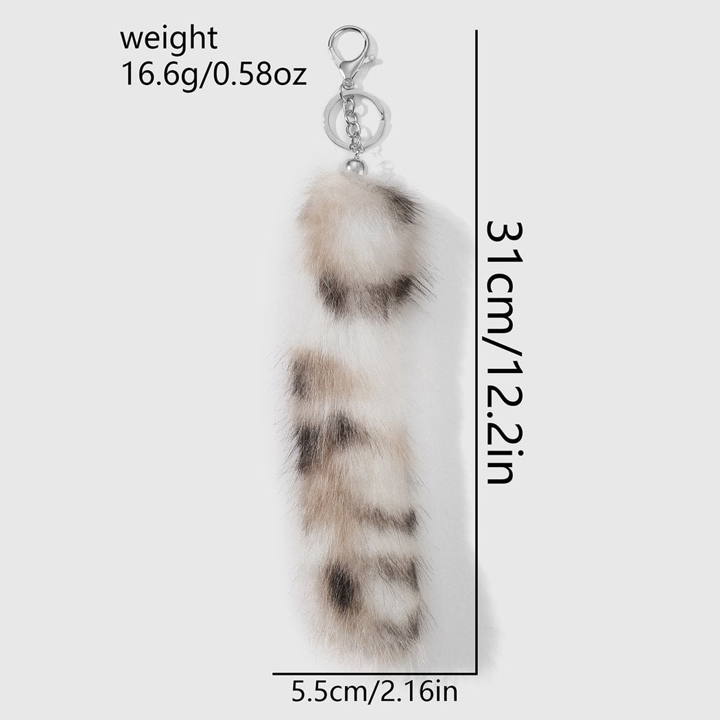 Keypus - Retro Y2K Animal Print Tail Keychain